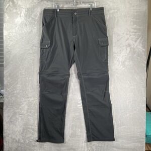 KUHL Pants mens 40x34 Renegade Stealth Convertible Zip Off Cargo Pocket Workwear